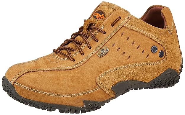 Woodland Men's Lace Up Sneaker Shoes (CAMEL)