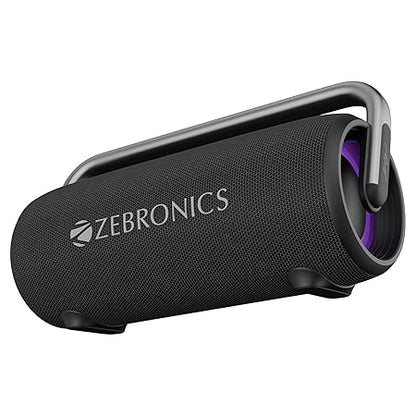 ZEBRONICS AXON 100 Portable Party Bluetooth Speaker, 90W RMS, Quad Drivers + Dual Passive Radiators, IPX5, Upto 6 Hours Playback (Black)