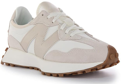 new balance Womens 327 Sneaker (White Pink)