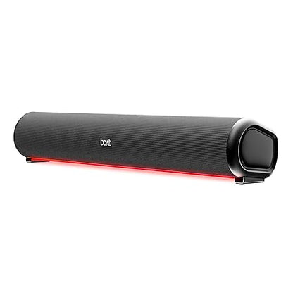 Boat Aavante Bar 950 Bluetooth Soundbar w/ 40W Signature Sound, RGB LEDs, Dual Passive Radiators, Up to 7 hrs Playback (Premium Black)