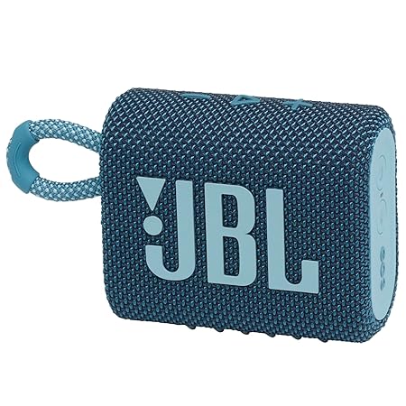 JBL Go 3, Wireless Ultra Portable Bluetooth Speaker, Pro Sound, Vibrant Colors with Rugged Fabric Design, Waterproof, Type C (5 color options)