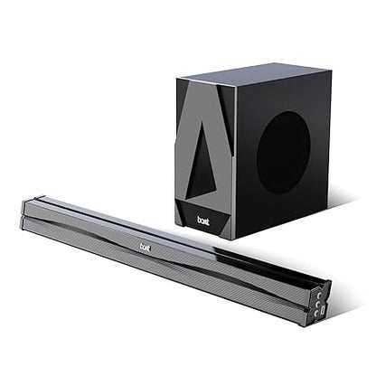 boAt Aavante Bar Orion Plus Bluetooth 2.1-Channel Soundbar with 160 W Signature Sound, BT v5.3, Multi-Compatibility Midnight Black)