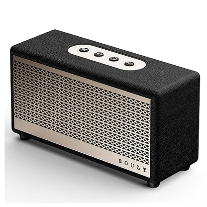 Boult Newly Launched Retroamp Z30 with 30W Bluetooth Speaker with Dual Dynamic Drivers, 10Hrs Playtime (Vintage Gold)