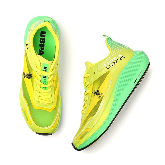 U.S. POLO ASSN. Men Lace Up Running Shoes (Green)