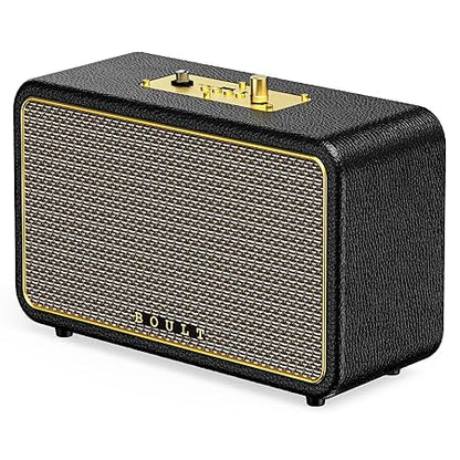 Boult Newly Launched Retroamp Z40 with 40W Bluetooth Speaker with Dual Dynamic Drivers, 14Hrs Playtime (Royal Gold)