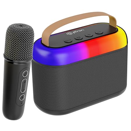 pTron Newly Launched Fusion Joy 20W Bluetooth Speaker with Wireless Karaoke Mic, 6Hrs Playtime, USB & Type-C Charging Port (2 color options)