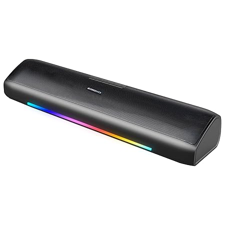 ZEBRONICS VITA BAR 200, Mini Soundbar, 24 Watts, 8* Hours Backup, Supports Bluetooth | USB | AUX (Multicolor LED)