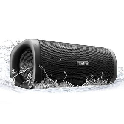EarFun Bluetooth Speaker, UBOOM L Portable Speaker 28W Loud Stereo Sound, Rich Bass, IP67 Waterproof & Dustproof, Dual Pairing (Black)