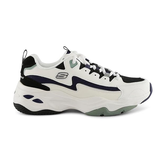 Skechers Men D'Lites 4.0 Energy Code Lace Up Shoe (White)