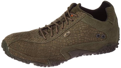 Woodland Men's Lace Up Sneaker Shoes (OLIVE GREEN)