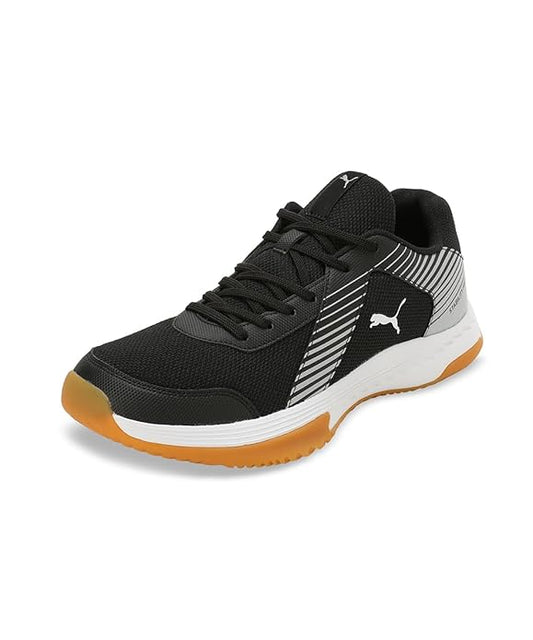 Puma Unisex Adult Badminton Smash Sprint Tennis Shoe (BLACK)