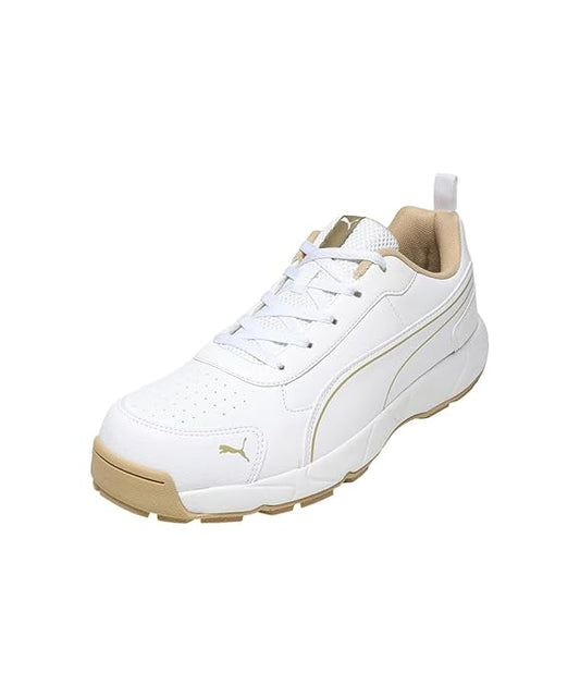 Puma Men Cricket Classicat Cricket Shoe (Gold White)