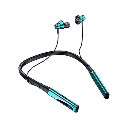 iFAST Digital Display Bluetooth 5.4 Wireless Neckband Earphone with Mic | Up to 100 Hours Music Playtime (3 color options)