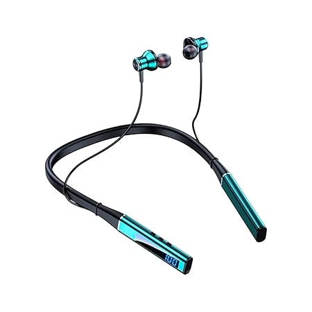iFAST Digital Display Bluetooth 5.4 Wireless Neckband Earphone with Mic | Up to 100 Hours Music Playtime (3 color options)
