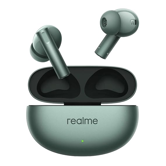 realme Buds Air 6 TWS in Ear Earbuds with 12.4 Mm Deep Bass Driver, 40 Hours Play Time, Fast Charge,50 Db ANC (2 color options)