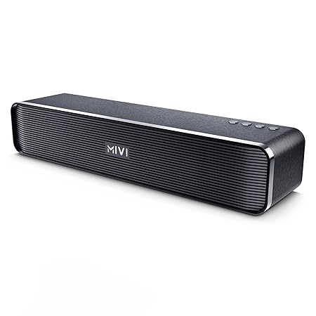 Mivi Fort H30 Portable Bluetooth Speakers Soundbar – [Newly launched] 30W Bluetooth Soundbar, 6 Hours Playtime (Black)