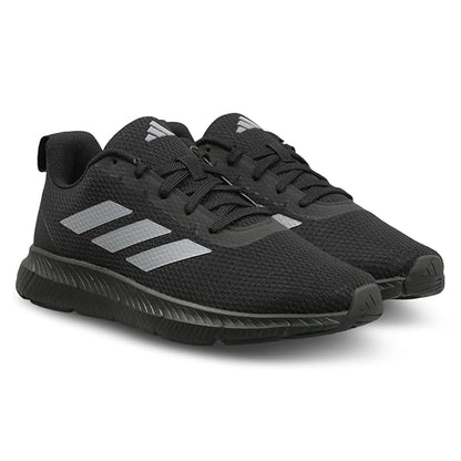 adidas Men Lace Up Running Shoes (Black)
