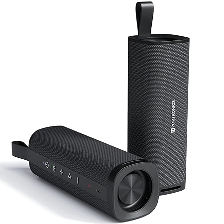 Portronics Fynix 30W HD Sound Portable Bluetooth Speaker with Dual Passive Radiator, 360° Surround Sound, Upto 6 Hours (Black)
