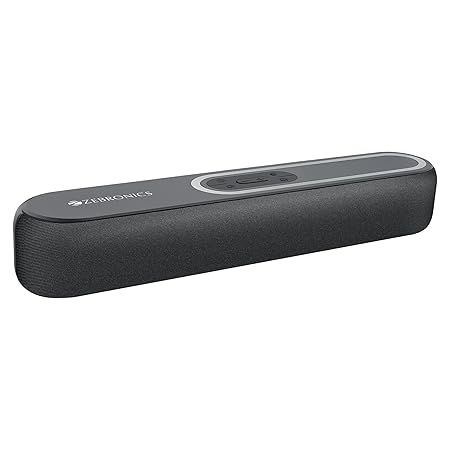 ZEBRONICS VITA BAR 201, Wireless Bluetooth Soundbar, 30 Watts, Upto 8 Hours Playback, BTv5.3 | USB | AUX (Black)