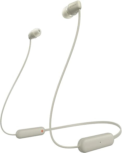 Sony WI-C100 Wireless Headphones with Customizable Equalizer for Deep Bass & 25 Hrs Battery (4 color options)