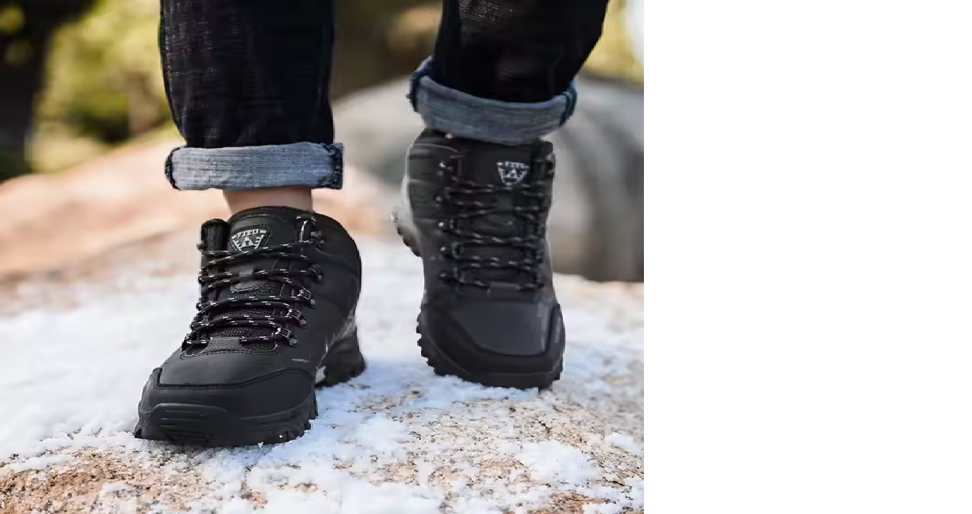 Custom Men's Winter Outdoor Trekking Boots High Quality Non-slip Climbing Hiking Shoes