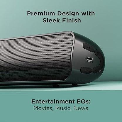 boAt Aavante Bar 1180 60 Watt 2.0 Channel Wireless Bluetooth Soundbar (Premium Black)
