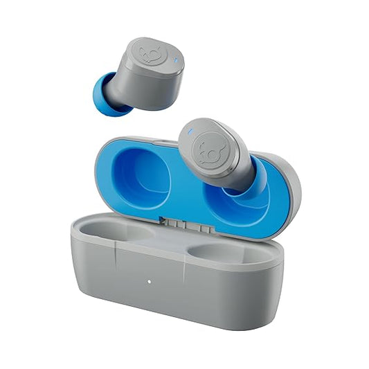 Skullcandy Jib True 2 in Ear Wireless Earbuds, 32 Hr Battery (Light Gray Blue)