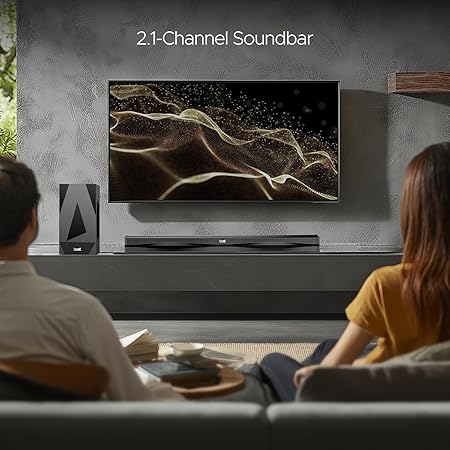 boAt Aavante Bar Orion Plus Bluetooth 2.1-Channel Soundbar with 160 W Signature Sound, BT v5.3, Multi-Compatibility Midnight Black)