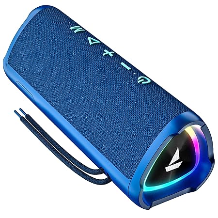 boAt Stone 750 Bluetooth Speaker with 12W Signature Sound, RGB LEDs, Up to 12 hrs Playback, TWS Mode, Bluetooth v5.3 (3 color options)