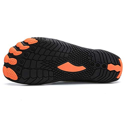 ANDUNE Men's Barefoot & Minimalist Shoes - Black Blaze | Wide Toe Box | Zero Drop Sole