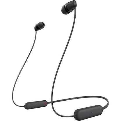 Sony WI-C100 Wireless Headphones with Customizable Equalizer for Deep Bass & 25 Hrs Battery (4 color options)