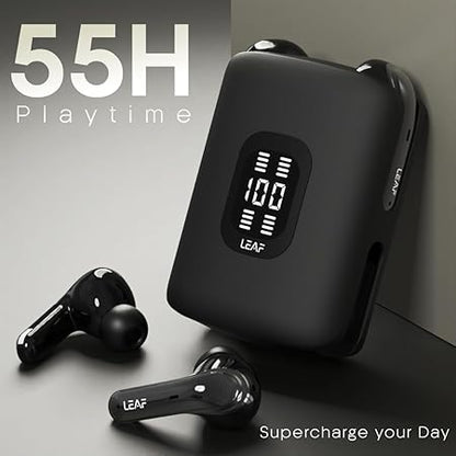 Leaf Buds X714 True Wireless 4 in 1 Earbuds with ANC, AI Sound App, 70H Playtime, Active Noise Cancellation (30dB) - (2 Color options)