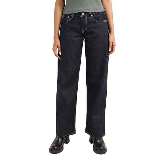 Levi's Women's Mid Rise 94 Baggy Wide Leg Jeans