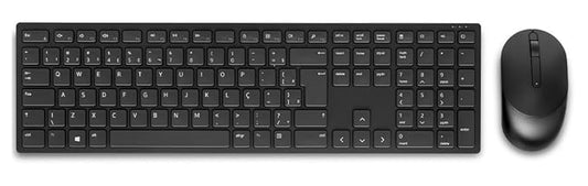 Dell KM5221W Wireless Combo - RF 2.4GHz Wireless Keyboard with 12 Programmable Keys and 3 Button Optical Mouse, Spill-Resistant Keys,