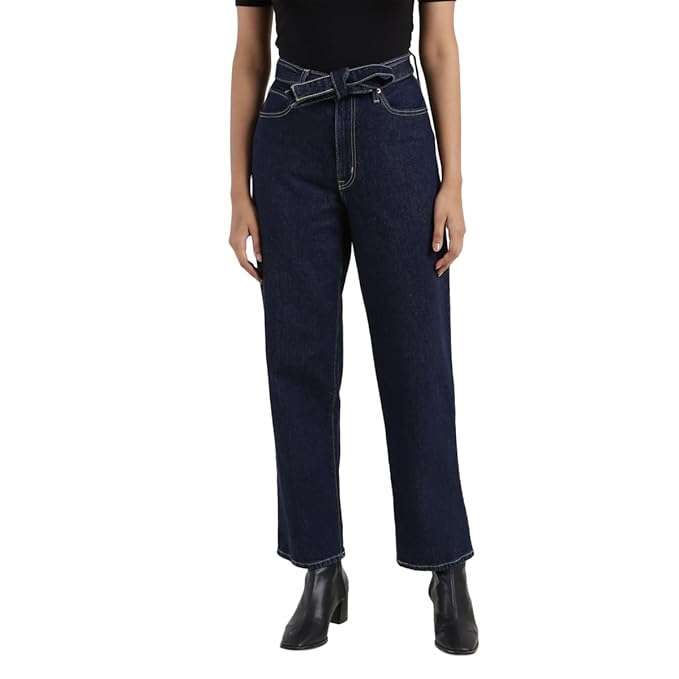 Levi's Women's Mid Rise 94 Baggy Loose Straight Fit Jeans