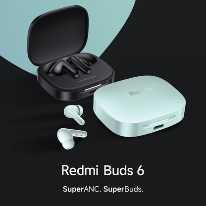 Redmi Buds 6, Dual Driver TWS in Ear Earbuds, 49dB Hybrid Active Noise Cancellation, 42 Hrs Playtime (3 color options)