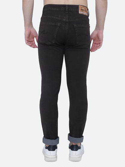 Awack Strechable Denim Regular Fit Mid Waist Light Weight Soft Feel Stretchable Denim Jeans Pant for Men