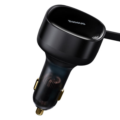 USB C Car Charger, Baseus Retractable Type C Car Charger 2-in-1 Car Charger 33W, Fast Car Charger Adapter