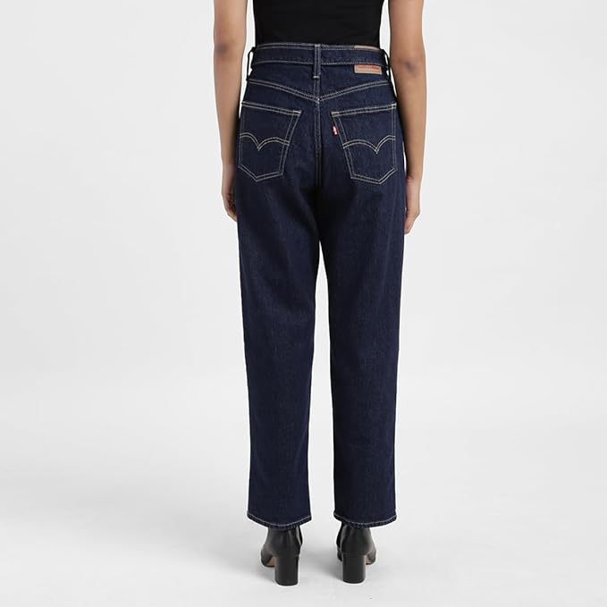 Levi's Women's Mid Rise 94 Baggy Loose Straight Fit Jeans