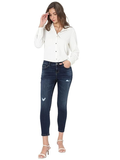 VERO MODA Women's High Rise Skinny Jeans