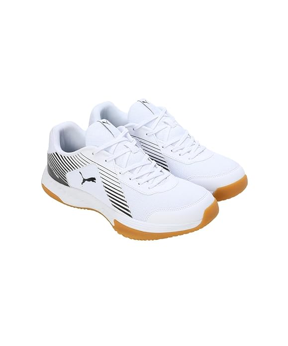 Puma Unisex Adult Badminton Smash Sprint Tennis Shoe (WHITE)