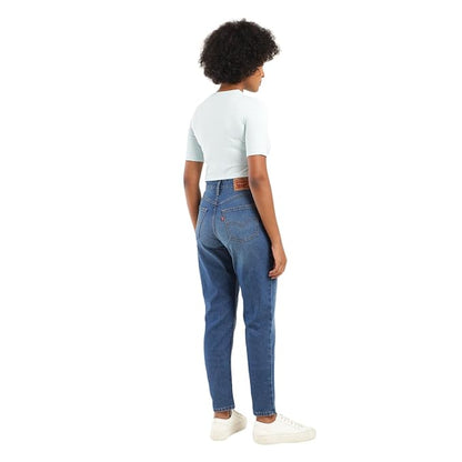 Levi's Women's Mom Loose Tapered Fit High Rise Blue Jeans