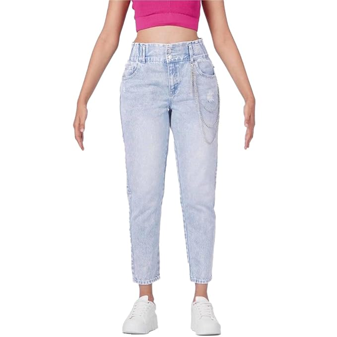 ONLY Regular Fit Ankle Length Cotton Womens Jeans