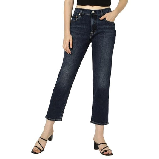 GAP Women’s Relaxed Fit Mid Rise Mid Washed Jeans
