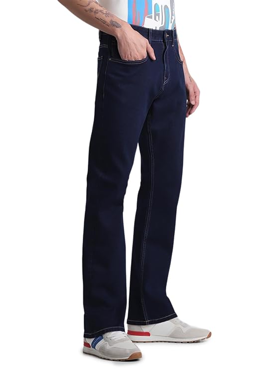 JACK & JONES Men's Mid Rise Regular Jeans