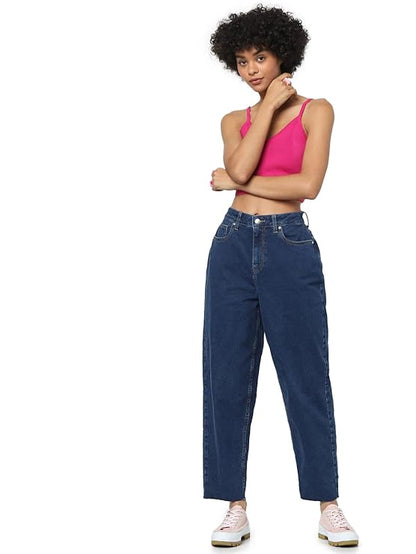 ONLY Women's High Rise Straight Jeans