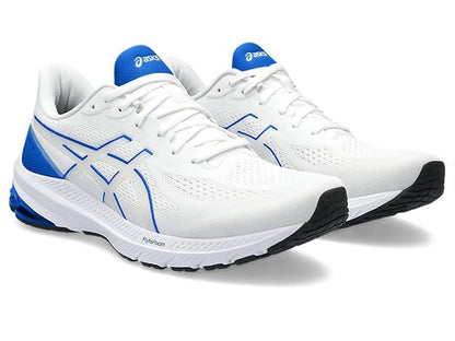 ASICS Men's Gt-1000 12 Running Shoes (White Blue)