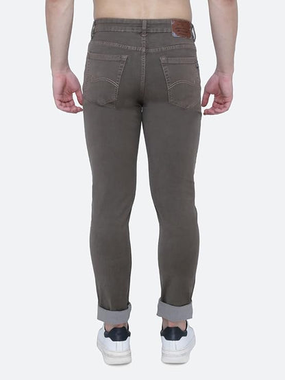 Awack Strechable Denim Regular Fit Mid Waist Light Weight Soft Feel Stretchable Denim Jeans Pant for Men