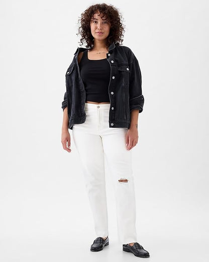 GAP Women’s Straight Fit High Rise Clean Washed Jean