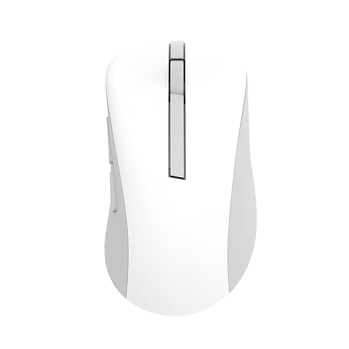 ASUS Wireless Mouse MD102 2.4GHz Mode, Ergonomic Design, Silent, Reliable, Dual Mode Connectivity, Adjustable DPI, 10 Million Click Life, White
